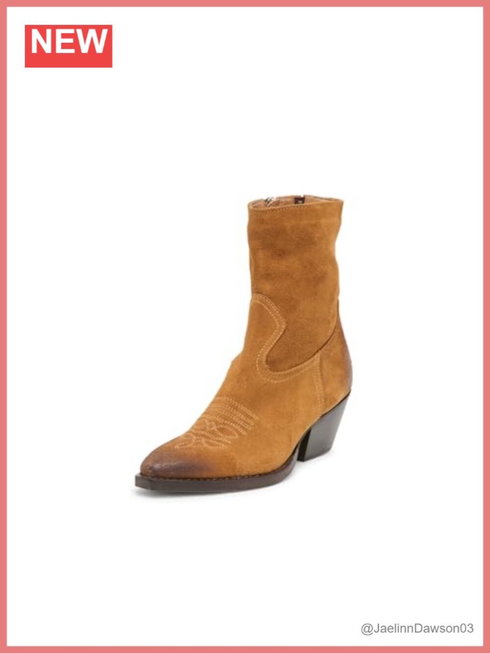 Women's Klyde Suede Ankle Booties Block Heel Zip